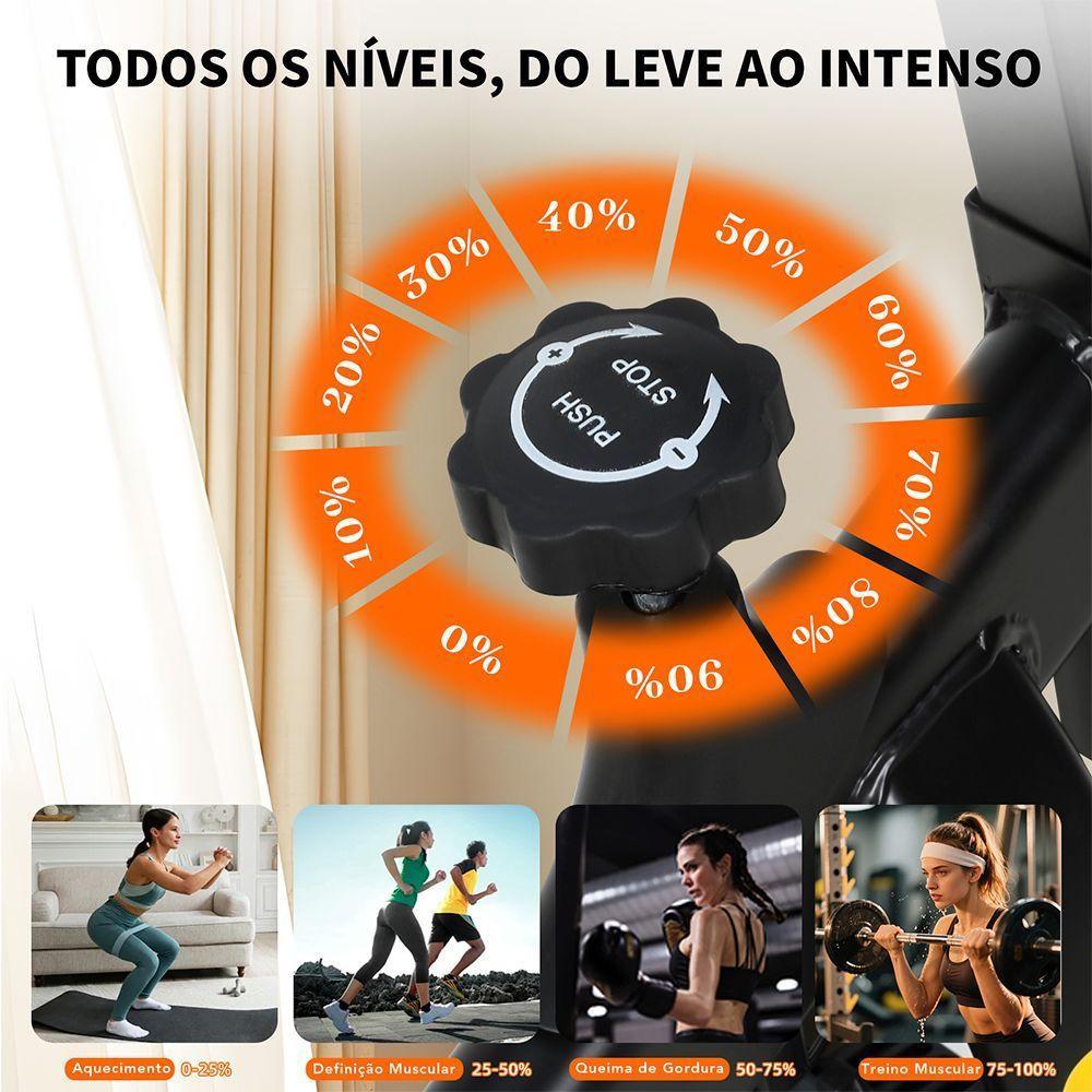 Bicicleta Ergométrica Spinning Gallant Power X Mecânica Ate 120kg Roda De Inercia 6kg (GSB06HBTB-PT) - 3