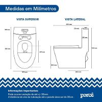 Vaso Sanitário Monobloco Porcê Maximus Privada Com Assento Branco (PVS50MBSFA-BR)