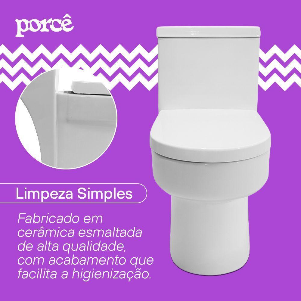 Vaso Sanitário Monobloco Porcê Imperius Privada Com Assento Branco (PVS39MBSFA-BR) - 9