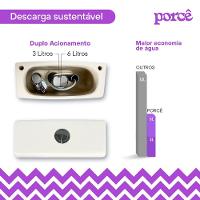 Vaso Sanitário Monobloco Porcê Imperius Privada Com Assento Branco (PVS39MBSFA-BR)