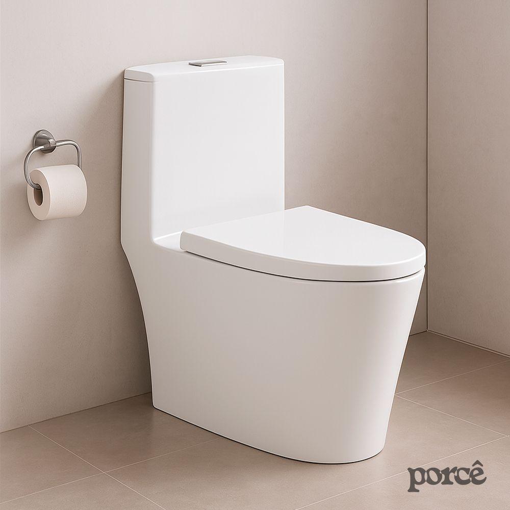 Vaso Sanitário Monobloco Porcê Abstratus Privada Com Assento Branco (PVS42MBSFA-BR) - 2