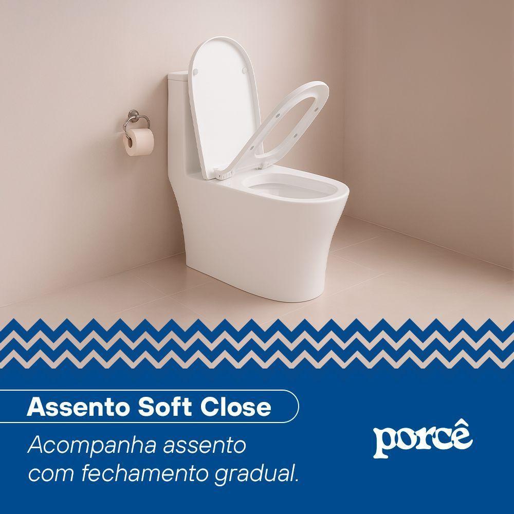 Vaso Sanitário Monobloco Porcê Abstratus Privada Com Assento Branco (PVS42MBSFA-BR) - 3