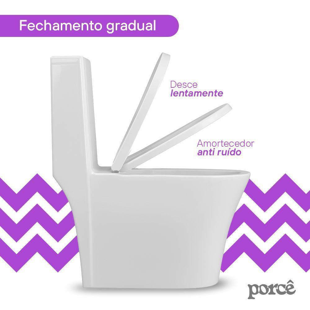 Vaso Sanitário Monobloco Porcê Abstratus Privada Com Assento Branco (PVS42MBSFA-BR) - 6