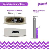 Vaso Sanitário Monobloco Porcê Abstratus Privada Com Assento Branco (PVS42MBSFA-BR)