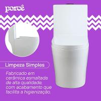 Vaso Sanitário Monobloco Porcê Abstratus Privada Com Assento Branco (PVS42MBSFA-BR) - 8