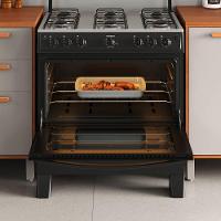 Fogão Itatiaia Star New Piso 6 Bocas Preto Mesa de Inox Bivolt 3700000474 - 5