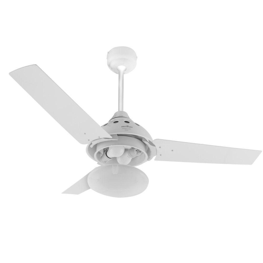 Ventilador de Teto 3 Velocidades Britânia Cancun Branco 127V - 3