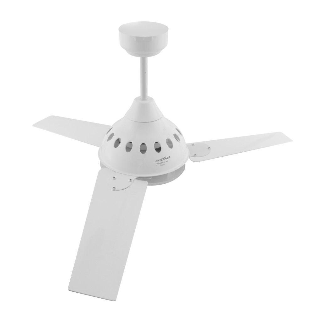 Ventilador de Teto 3 Velocidades Britânia Cancun Branco 127V - 4