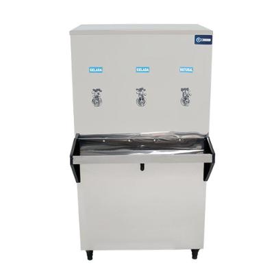 Bebedouro Industrial de Coluna KX10-C NG 3T Água Gelada e Natural Inox 220V
