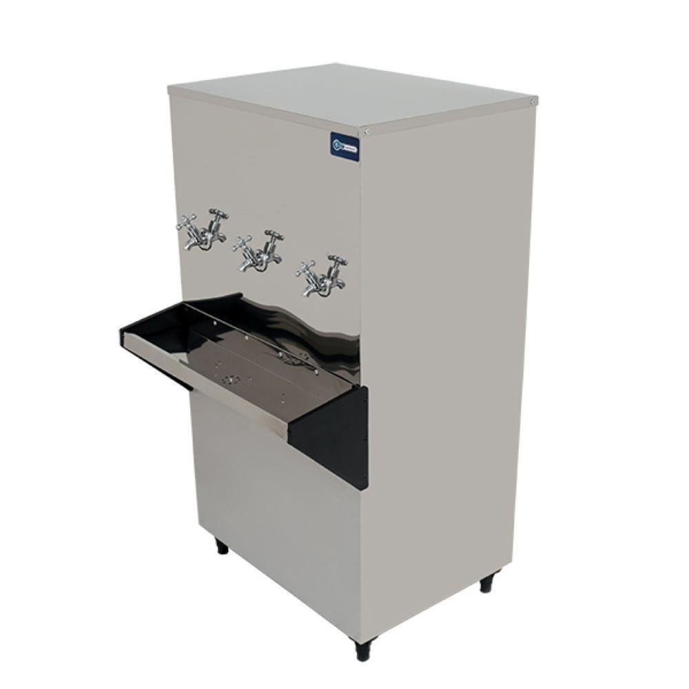 Bebedouro Industrial Coluna Knox 100L 3 Torneiras Geladas Inox 220V (KX10-D 3T) - 4
