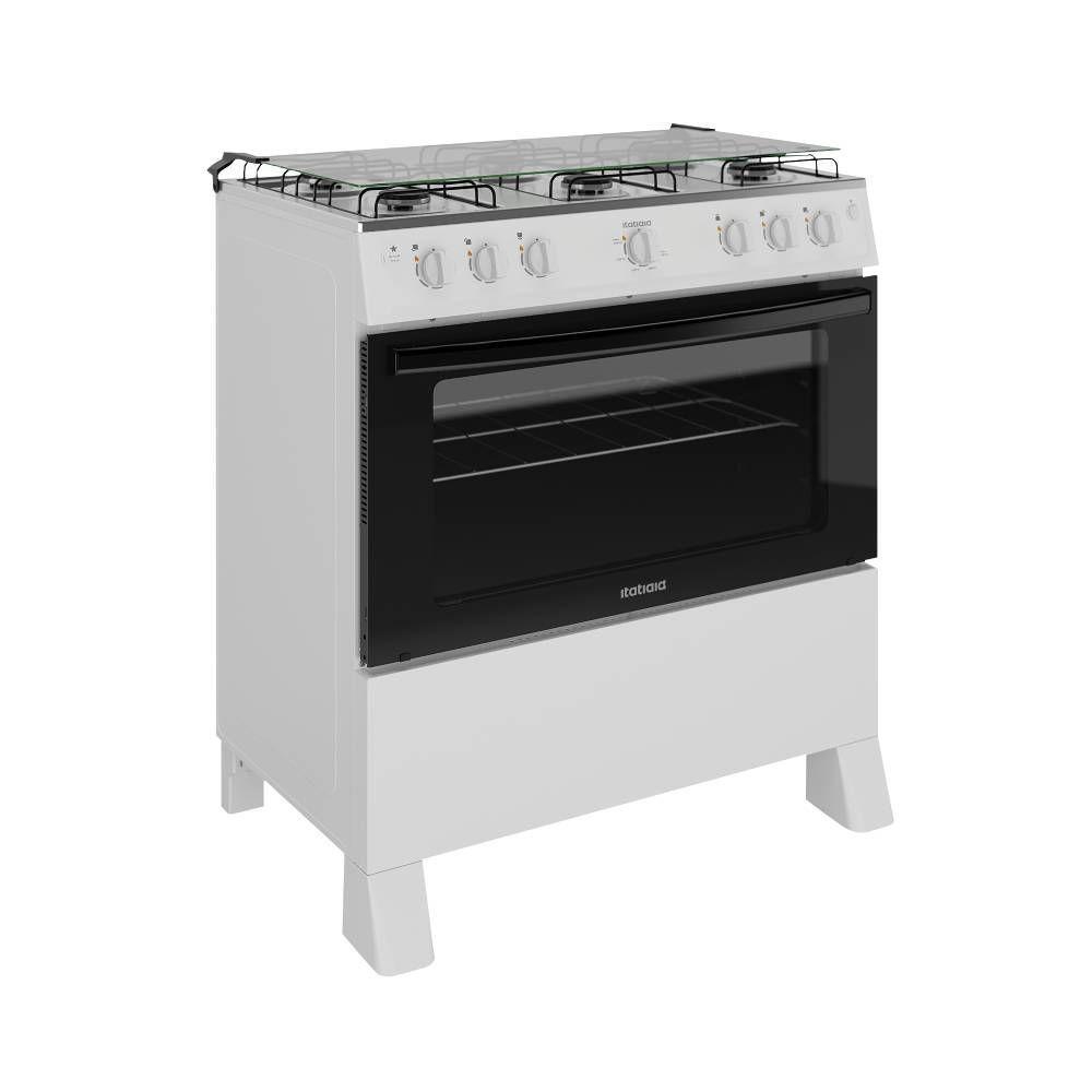 Fogão Itatiaia Star New Piso 6 Bocas Branco Mesa de Inox Bivolt 3700000473 - 2