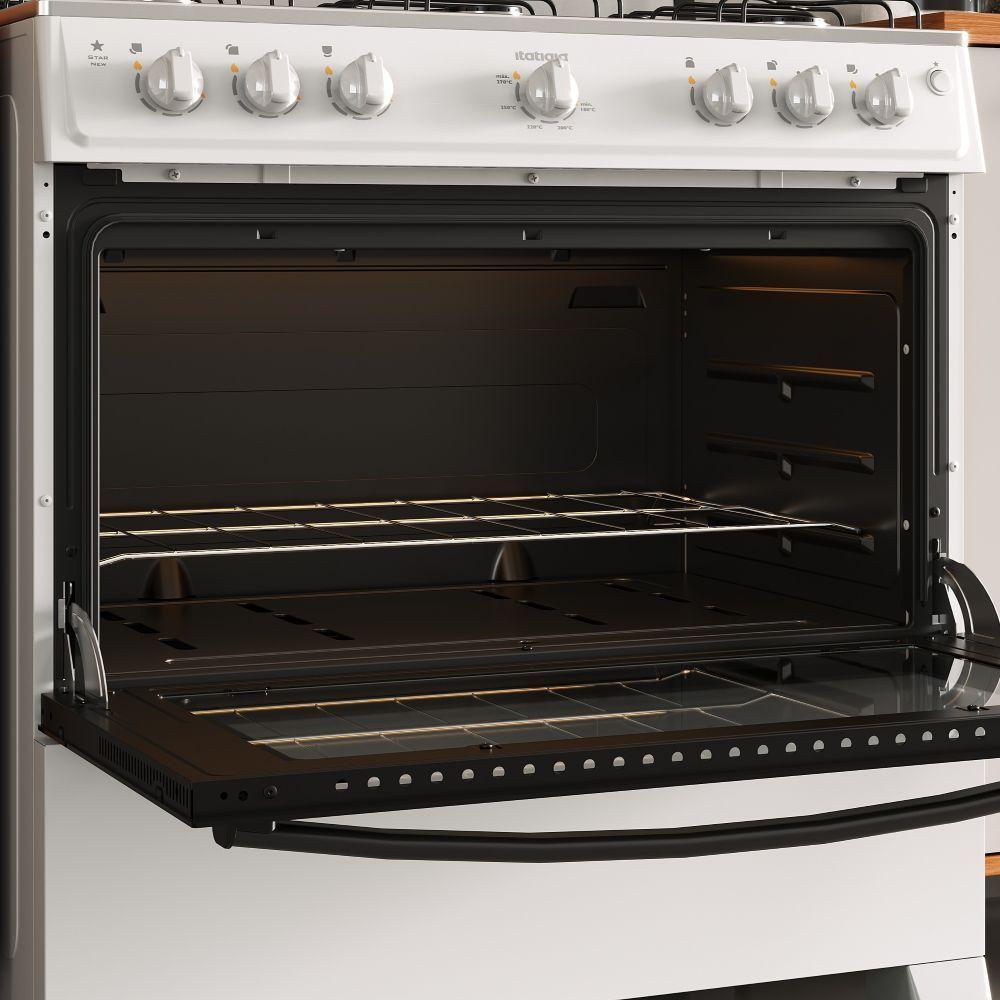 Fogão Itatiaia Star New Piso 6 Bocas Branco Mesa de Inox Bivolt 3700000473 - 5
