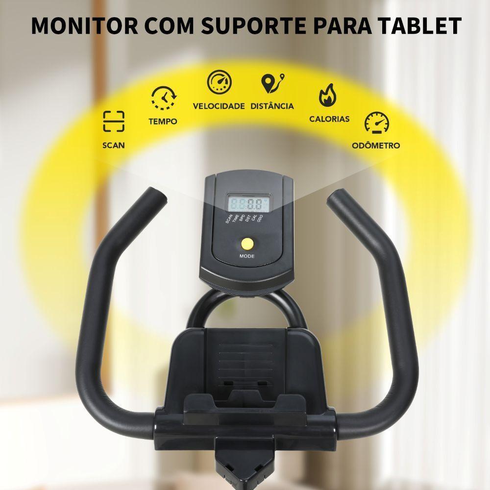 Bicicleta Spinning Mecânica Wonderfit Go Amarela Roda De Inercia 4kg (WSB04HBTA-AM) - 4