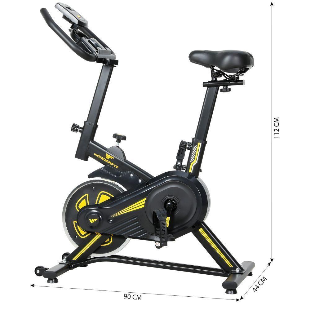 Bicicleta Spinning Mecânica Wonderfit Go Amarela Roda De Inercia 4kg (WSB04HBTA-AM) - 6