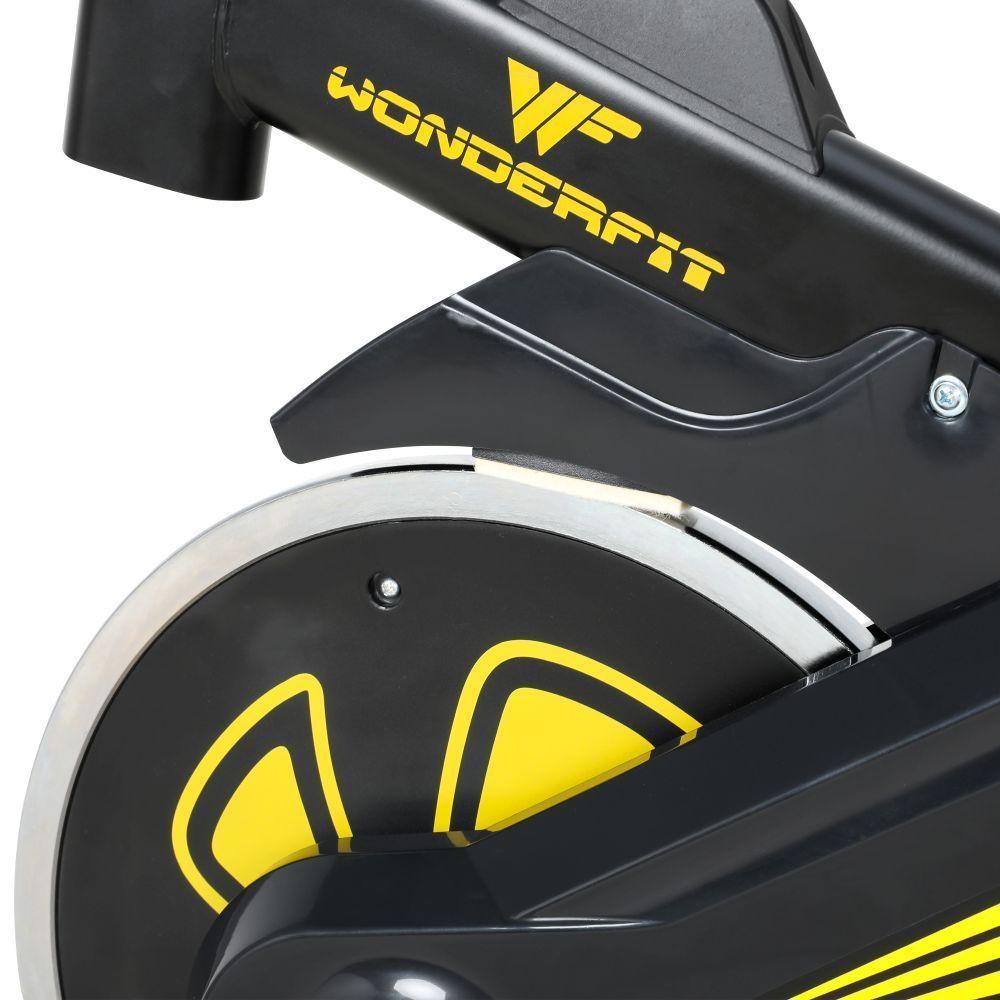 Bicicleta Spinning Mecânica Wonderfit Go Amarela Roda De Inercia 4kg (WSB04HBTA-AM) - 8