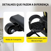 Bicicleta Spinning Mecânica Wonderfit Go Amarela Roda De Inercia 4kg (WSB04HBTA-AM) - 5