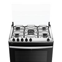 Fogão Atlas Agile Up Piso 5 Bocas Preto Mesa de Inox Bivolt (300001649) - 2