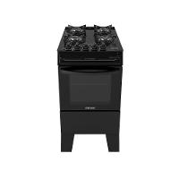 Fogão Itatiaia Electra Glass Pluss Piso 4 Bocas Preto Mesa De Vidro Bivolt (3700000484) - 1