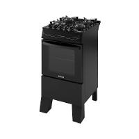 Fogão Itatiaia Electra Glass Pluss Piso 4 Bocas Preto Mesa De Vidro Bivolt (3700000484) - 3