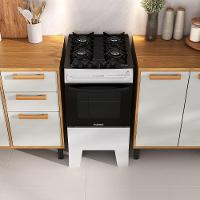 Fogão Itatiaia Electra Glass Pluss Piso 4 Bocas Branco Mesa De Vidro Bivolt (3700000485) - 5