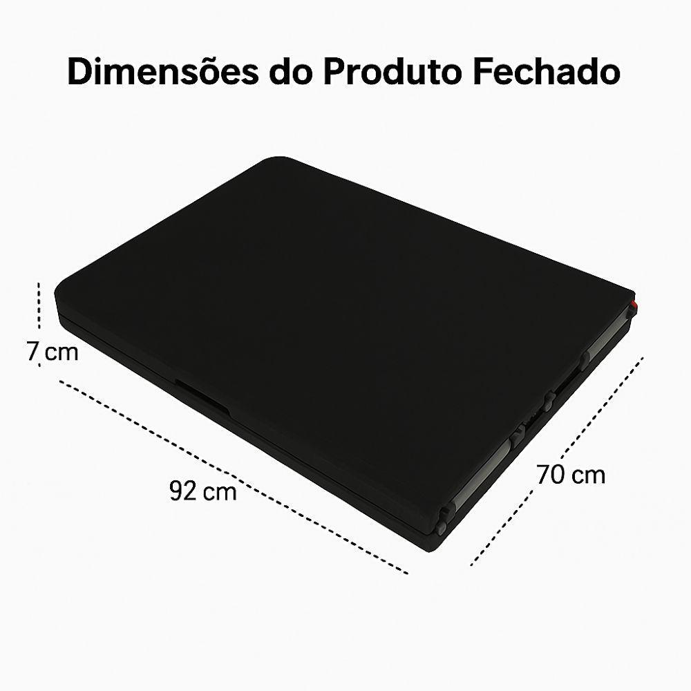 Mesa Dobrável Gallant Vira Maleta Portátil 1,80m Preto com Alça (GMD22A01A-PT) - 7