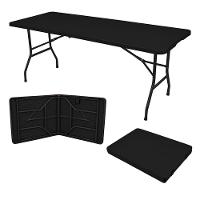 Mesa Dobrável Gallant Vira Maleta Portátil 1,80m Preto com Alça (GMD22A01A-PT) - 1