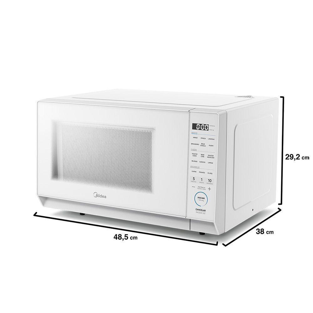 Micro-Ondas Midea 27L Mastercook Branco 127V (MHP27B1) - 8