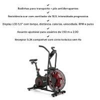 Bicicleta Ergométrica Air Bike Gallant Essential (GAB03PWHUA-PT) - 8