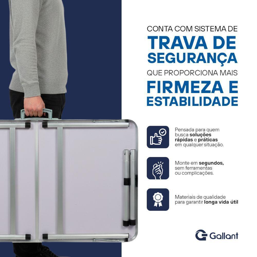 Mesa Dobrável Gallant Vira Maleta Portátil 90x60 com Alça (GMD22A05A-BR) - 5