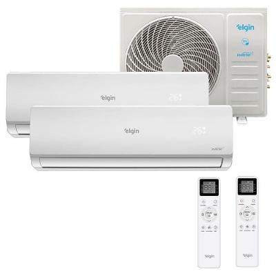 Ar Condicionado Bi Split Inverter Elgin 18000 BTUs (1x9000 + 1x18000) Quente e Frio 220V MTQE18C2CB