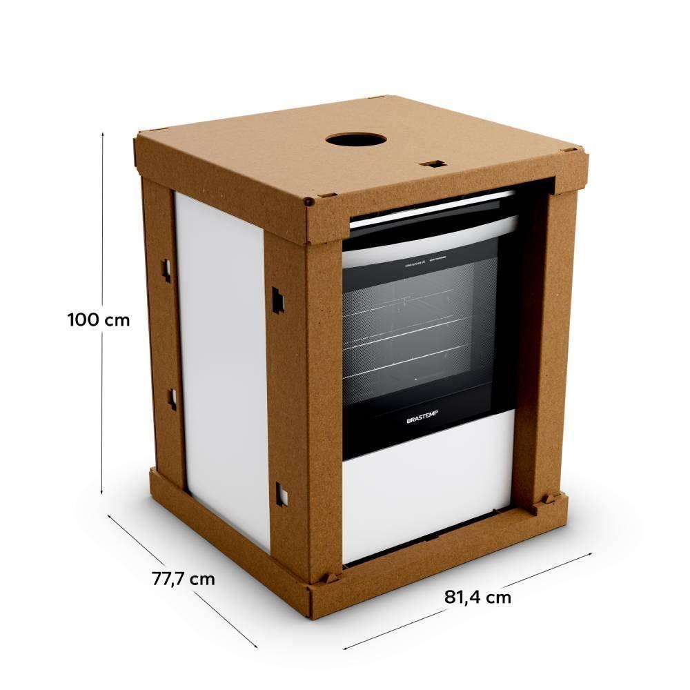 Fogão Brastemp Piso 5 Bocas Branco com Botões Removíveis e Aro Protetor Bivolt - 4