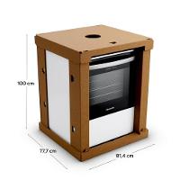 Fogão Brastemp Piso 5 Bocas Branco com Botões Removíveis e Aro Protetor Bivolt