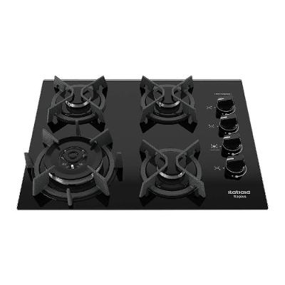 Cooktop Itatiaia Itaplus 4 Bocas Vidro Preto Tripla Chama Bivolt (3700000492)