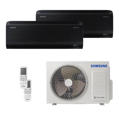 Ar Condicionado Bi Split Samsung Wind Free 18000 BTUs  (HW BLACK 12K+12K) Quente e Frio Inverter 220V R410A (AJ050AXJ2KH/AZ)