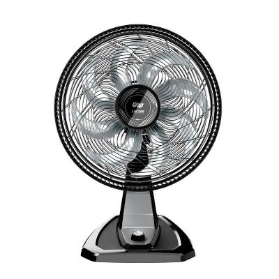 Ventilador de Mesa e Parede 180W 40cm 8 Pás 3 Velocidades Preto Flow Turbo 220V