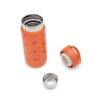 Garrafa Térmica Laranja e Rosa Raios