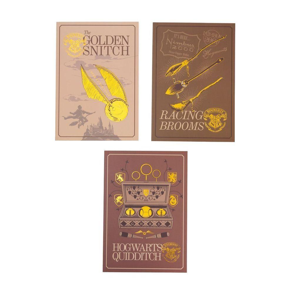 Kit Com 3 Cadernos HP Hogwarts - 1