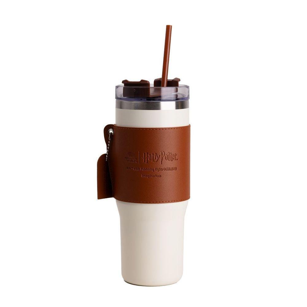 Copo Térmico Com Canudo HP Hogwarts - 4
