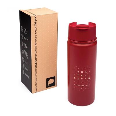 Garrafa Termica e Infusor Cha pra Levar