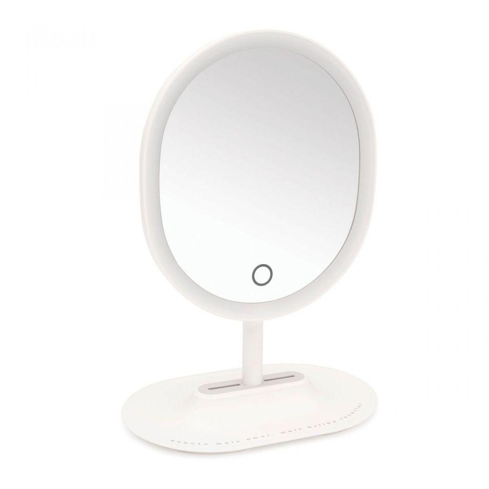 Espelho de Mesa Com Led e Aumento Brilho - 1