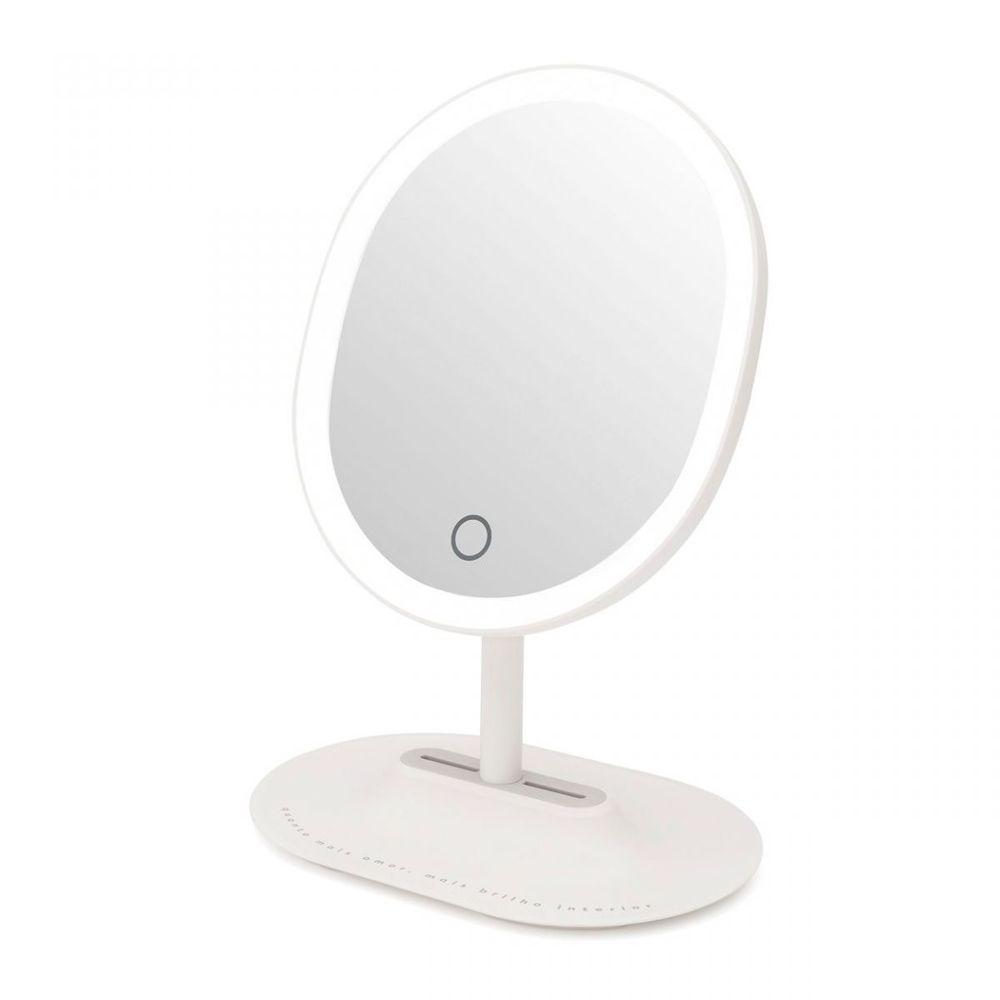 Espelho de Mesa Com Led e Aumento Brilho - 3