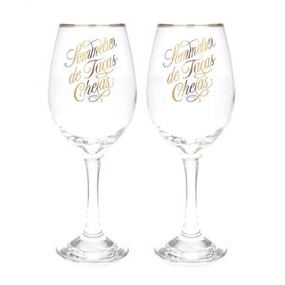 Dupla de Taças de Vinho Sommelier