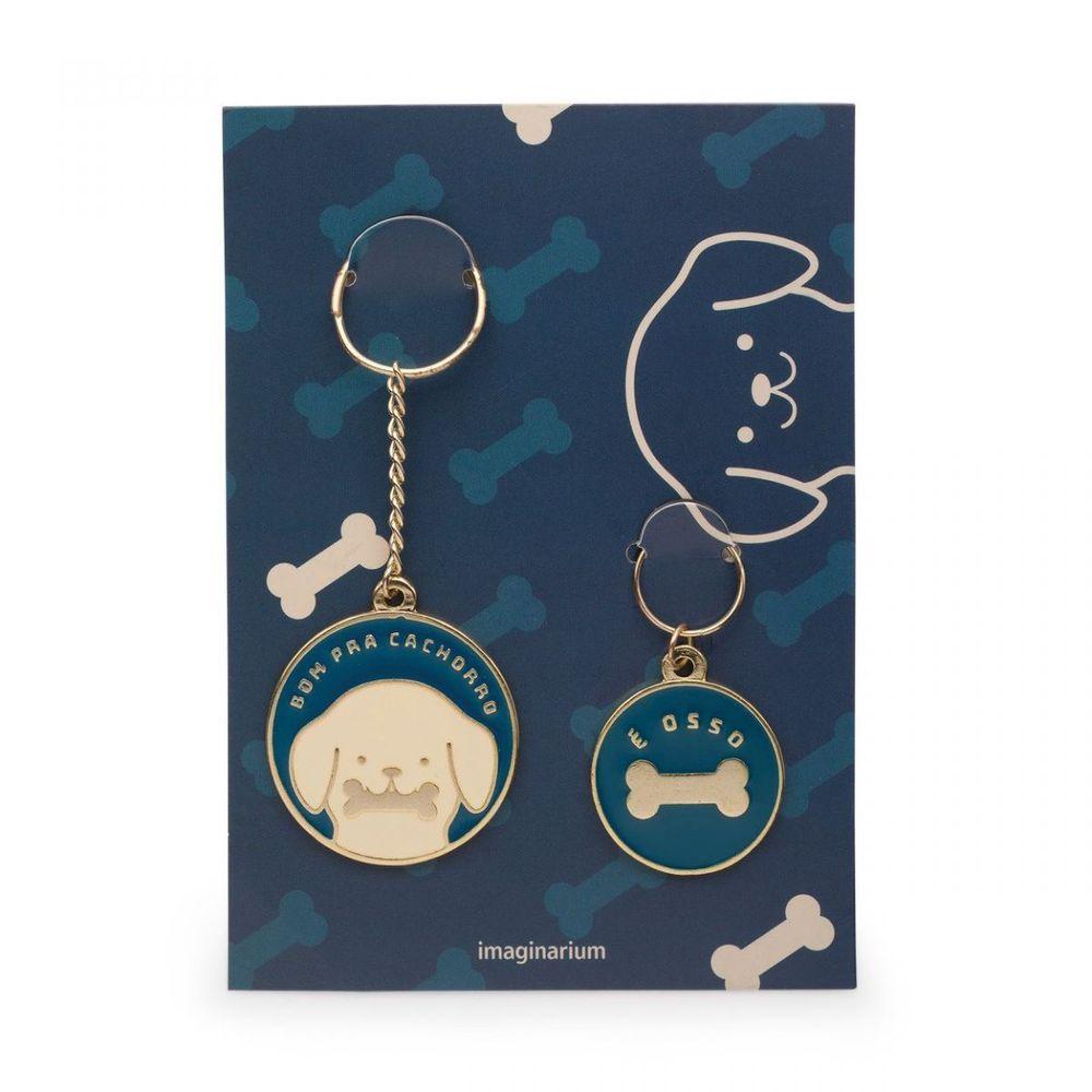 Chaveiro e Placa Pet Bom Pra Cachorro - 1