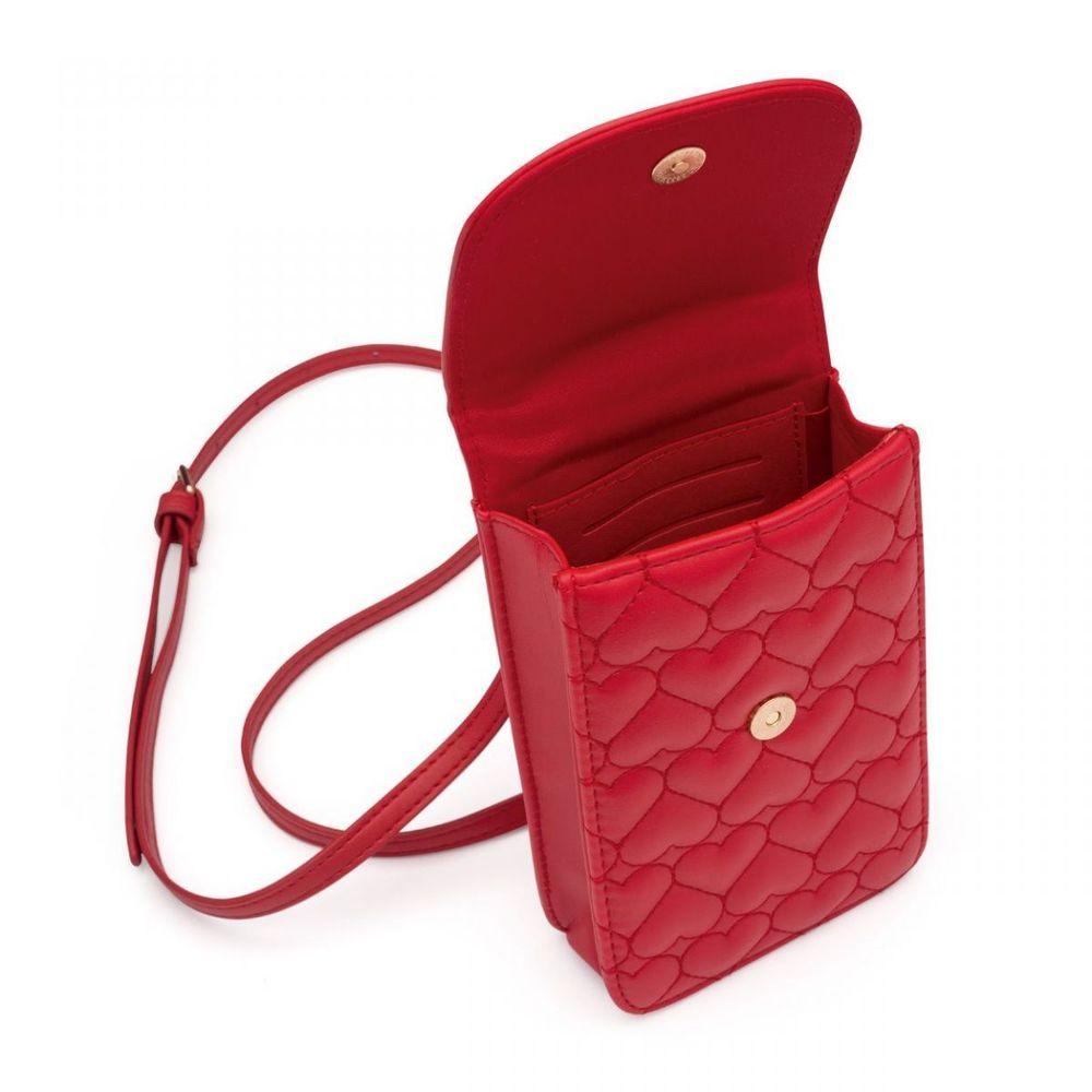 Bolsa Porta Celular Matelassê Corações - 2