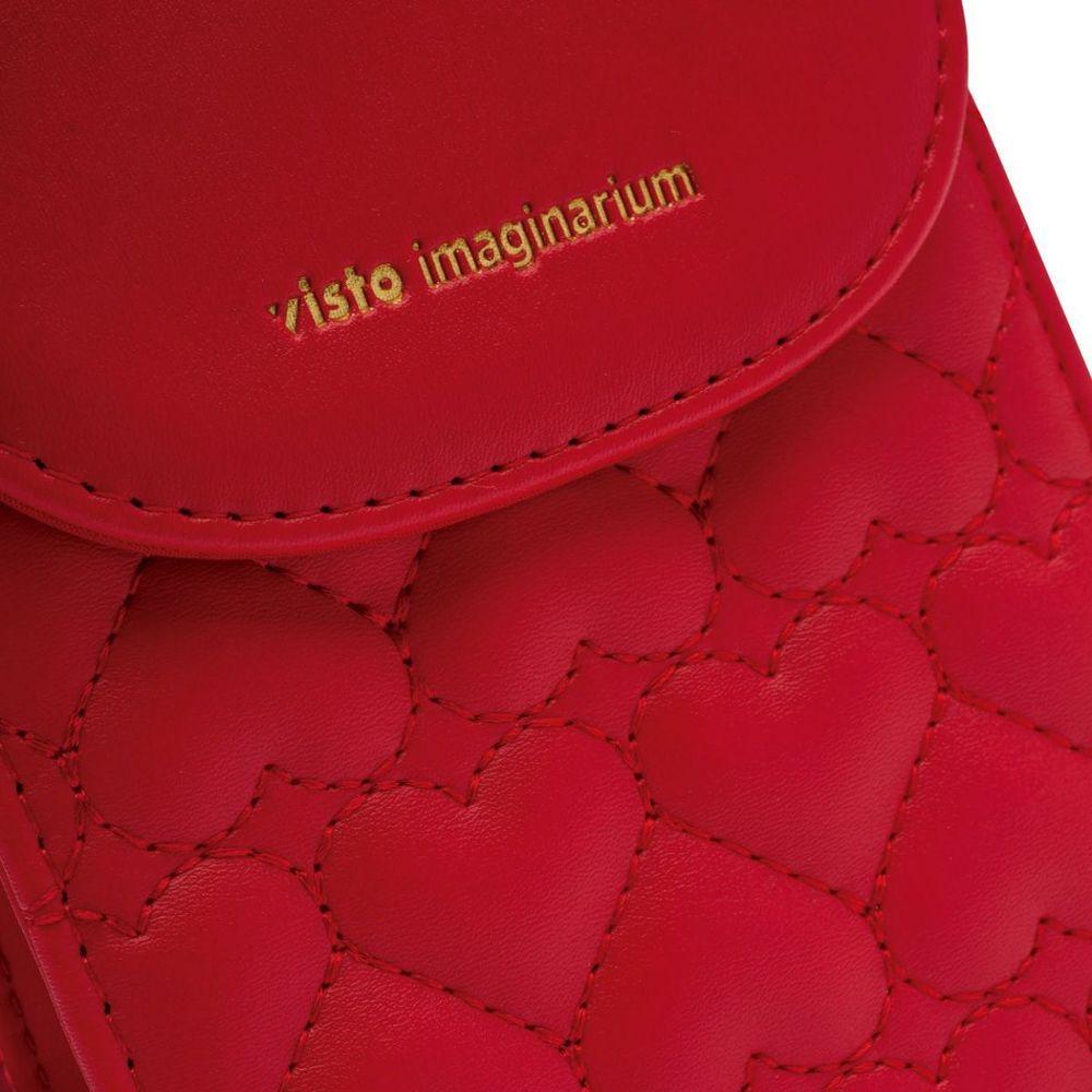 Bolsa Porta Celular Matelassê Corações - 5