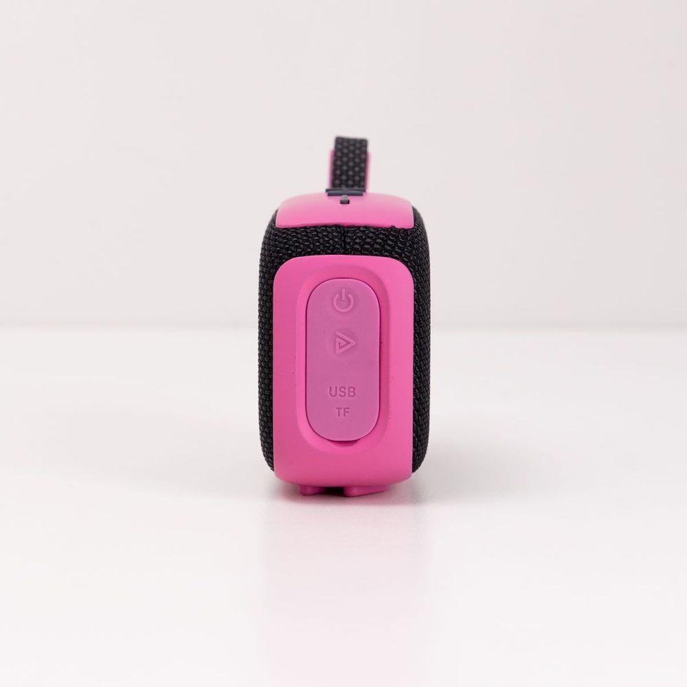 Caixa de Som Portátil Com Alça Rosa - 4