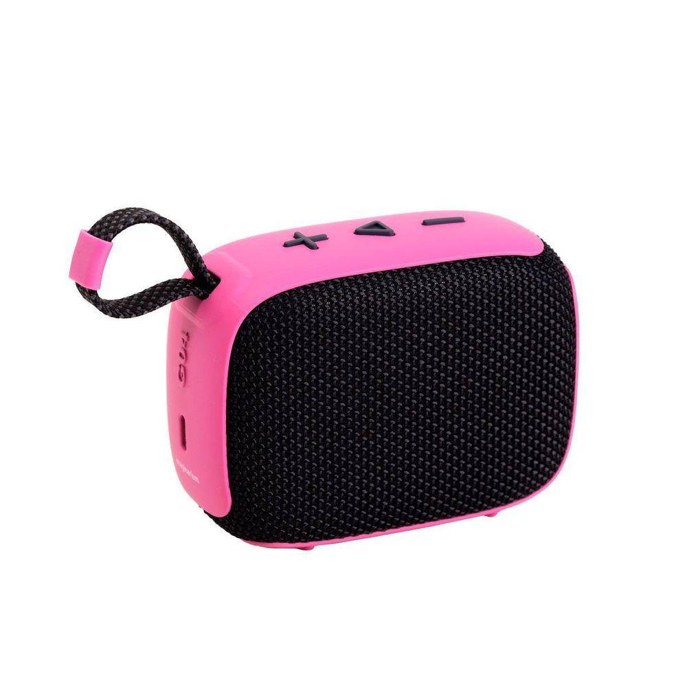 Caixa de Som Portátil Com Alça Rosa - 1