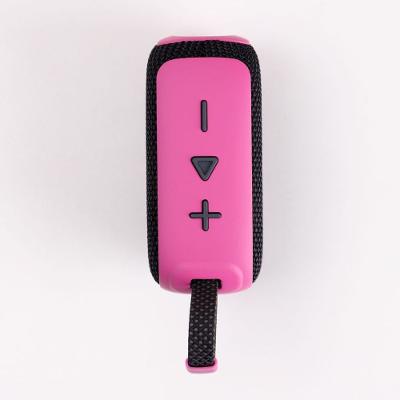 Caixa de Som Portátil Com Alça Rosa