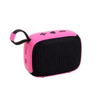 Caixa de Som Portátil Com Alça Rosa - 1