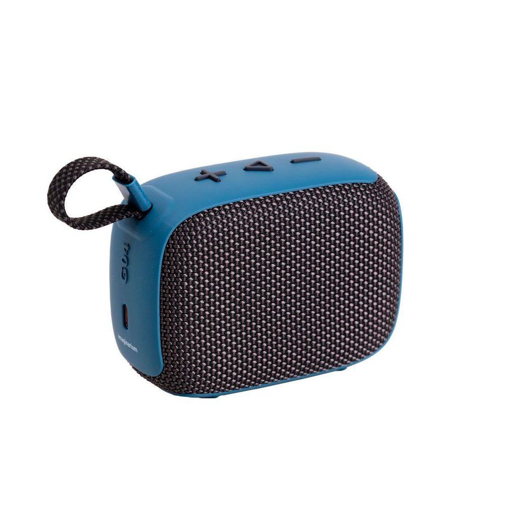 Caixa de Som Portátil Com Alça Azul - 1